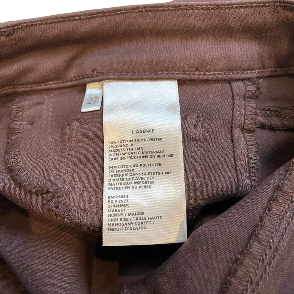 L’agence Margot Expresso Coated Jean, Sz 27 - Picture 14 of 14